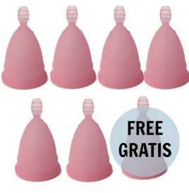 NINA KIKÍ - COPA MENSTRUAL TALLA S ROSA 6 1 GRATIS