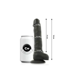 COCK MILLER - DILDO REALÍSTICO SILICONA DENSITY ARTICULABLE NEGRO 18 CM