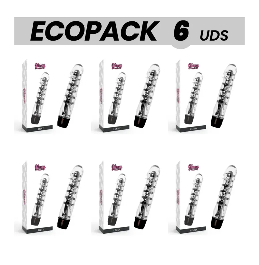 ECOPACK 6 UNITÉS - VIBRATEUR GLOSSY LENNY NOIR ECOPACK 6 UNITÉS - VIBRATEUR GLOSSY LENNY NOIR
