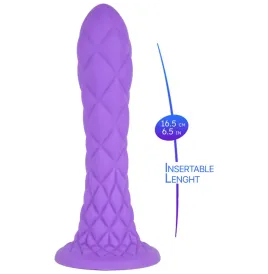 SILEXD - DREAMY DILDO FANTASY FLÜSSIGSILIKON THERMOREAKTIV VIOLETT 18,5 CM