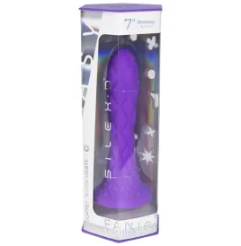 SILEXD - DREAMY DILDO FANTASY FLÜSSIGSILIKON THERMOREAKTIV VIOLETT 18,5 CM