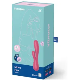 SATISFYER - MONO FLEX ROUGE AVEC APPLICATION