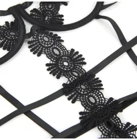 SUBBLIME - TEDDY TIRAS ENCAJE S-M