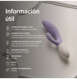 LELO - INA TWIST DOPPIO VIBRATORE A CONIGLIO PER IL PUNTO G E IL CLITORIDE LAVANDA