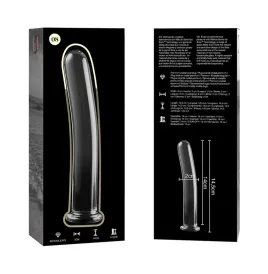 NEBULA SERIES BY IBIZA - MODÈLE 8 GODE EN VERRE BOROSILICATE CLAIR 14.5 CM -O- 2 CM
