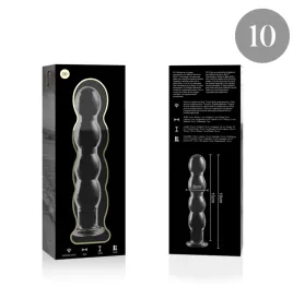 NEBULA SERIES BY IBIZA - MODÈLE 10 GODE EN VERRE BOROSILICATE CLAIR 16.5 CM -O- 3.5 CM