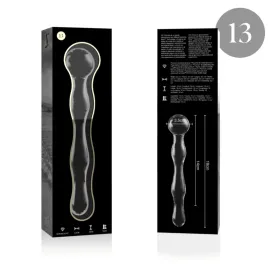 NEBULA SERIES BY IBIZA - MODELL 13 DILDO BOROSILIKATGLAS KLAR 18 CM -O- 3.5 CM
