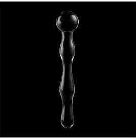 NEBULA SERIES BY IBIZA - MODÈLE 13 GODE EN VERRE BOROSILICATE CLAIR 18 CM -O- 3.5 CM