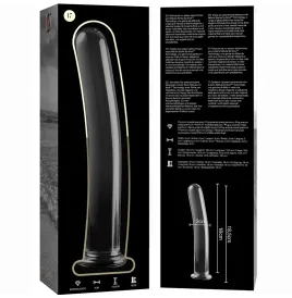 NEBULA SERIES BY IBIZA - MODELO 17 DILDO CRISTAL TRANSPARENTE 18.5 CM -O- 3 CM