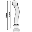 NEBULA SERIES BY IBIZA - MODELLO 18 DILDO IN VETRO BOROSILICATO TRASPARENTE 18.5 CM -O- 3.5 CM NEBULA SERIES BY IBIZA - MODELLO 18 DILDO IN VETRO BOROSILICATO TRASPARENTE 18.5 CM -O- 3.5 CM