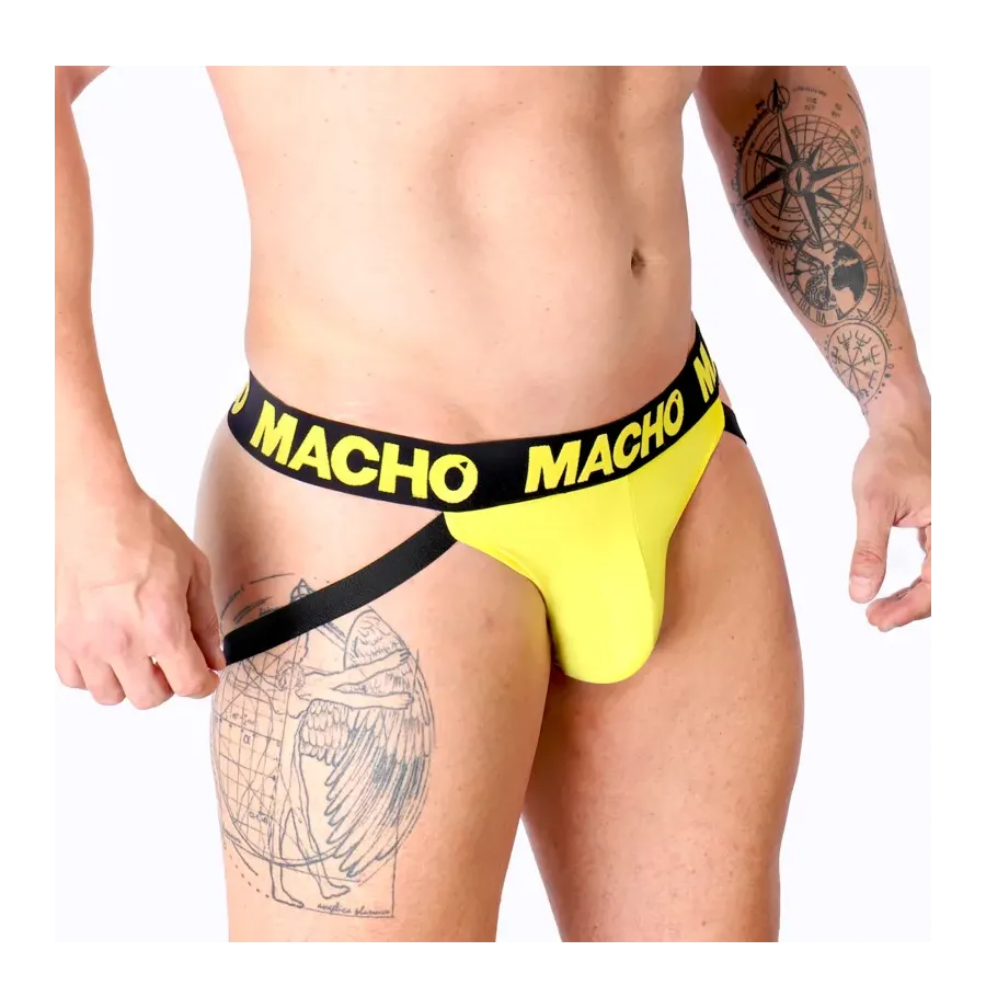 MACHO - MX25A JOCK LYCRA AMARILLO S MACHO - MX25A JOCK LYCRA AMARILLO S