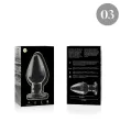 NEBULA SERIES BY IBIZA - MODELLO 3 PLUG ANALE VETRO BOROSILICATO TRASPARENTE 11 CM -O- 5 CM NEBULA SERIES BY IBIZA - MODELLO 3 PLUG ANALE VETRO BOROSILICATO TRASPARENTE 11 CM -O- 5 CM