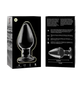 NEBULA SERIES BY IBIZA - MODELO 3 PLUG CRISTAL TRANSPARENTE 11 CM -O- 5 CM