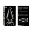 NEBULA SERIES BY IBIZA - MODEL 4 ANAL PLUG BOROSILICATE GLASS CLEAR 11 CM -O- 5 CM NEBULA SERIES BY IBIZA - MODEL 4 ANAL PLUG BOROSILICATE GLASS CLEAR 11 CM -O- 5 CM