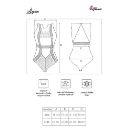 LIVCO CORSETTI FASHION - LIXPEN LC 90612 BODY NEGRO S-M