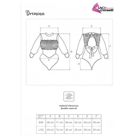 LIVCO CORSETTI FASHION - DRIMINA LC90690 MARINEBLAUER BODY S-M