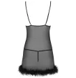 LIVCO CORSETTI FASHION - ZERUNAM SET BABYDOLL TANGA NEGRO S-M LIVCO CORSETTI FASHION - ZERUNAM SET BABYDOLL TANGA NEGRO S-M