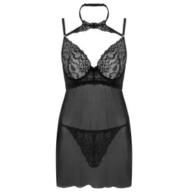 LIVCO CORSETTI FASHION - ENSEMBLE BINELLA BABYDOLL THONG NOIR
