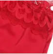 SUBBLIME - SATIN BABYDOLL WITH LACE RED S-M SUBBLIME - SATIN BABYDOLL WITH LACE RED S-M