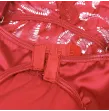 SUBBLIME - SATIN BABYDOLL WITH LACE RED S-M SUBBLIME - SATIN BABYDOLL WITH LACE RED S-M