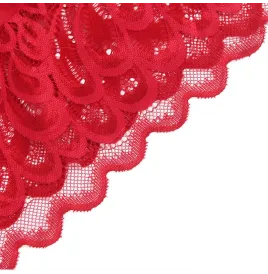 SUBBLIME - BABYDOLL IN RASO CON PIZZO ROSSO S-M