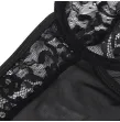 SUBBLIME - TEDDY WITH GARTER WITH LACE DETAIL AND STRIPS BLACK S-M SUBBLIME - TEDDY WITH GARTER WITH LACE DETAIL AND STRIPS BLACK S-M