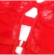 SUBBLIME - TEDDY WITH GARTER WITH LACE DETAIL AND STRIPS RED S-M SUBBLIME - TEDDY WITH GARTER WITH LACE DETAIL AND STRIPS RED S-M