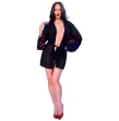 CHILIROSE - CR 4882 BABYDOLL and THONG BLACK S CHILIROSE - CR 4882 BABYDOLL and THONG BLACK S