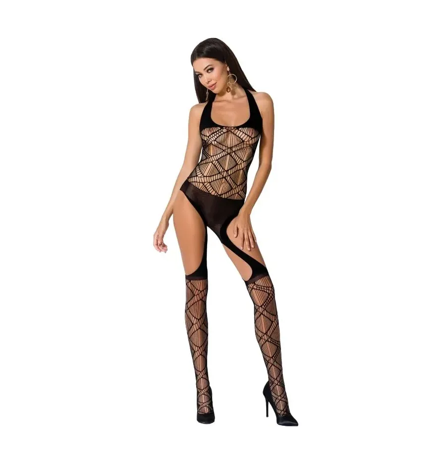 PASSION - FEMME BS060 BODYSTOCKING NOIR TAILLE UNIQUE PASSION - FEMME BS060 BODYSTOCKING NOIR TAILLE UNIQUE