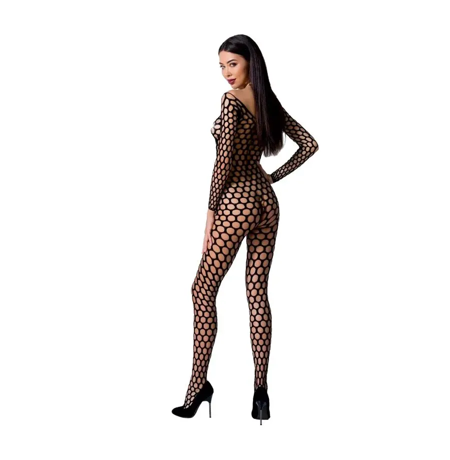 PASSION - WOMAN BS077 BODYSTOCKING ONE SIZE BLACK