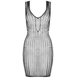 PASSION - BS097 SCHWARZER BODYSTOCKING, EINE GRÖSSE