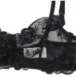 SUBBLIME - ENSEMBLE 3 PIÈCES SOUTIEN-GORGE STRING JARRETIÈRE IMPRIMÉ FLORAL NOIR S-M SUBBLIME - ENSEMBLE 3 PIÈCES SOUTIEN-GORGE STRING JARRETIÈRE IMPRIMÉ FLORAL NOIR S-M