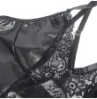 SUBBLIME - 957520 VESTIDO DE CUERO CON ENCAJE FLORAL NEGRO S-M SUBBLIME - 957520 VESTIDO DE CUERO CON ENCAJE FLORAL NEGRO S-M