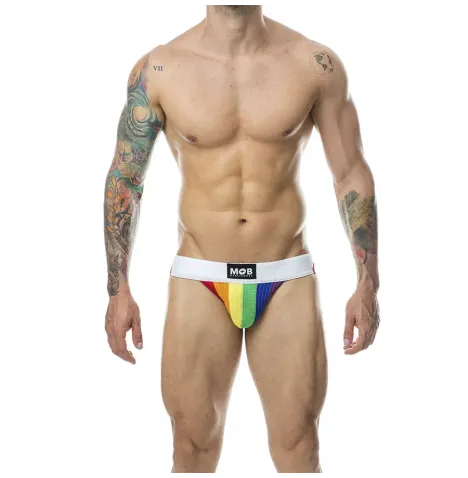 MOB - CLASSIC JOCK STRIPE RAINBOW GRÖSSE L
