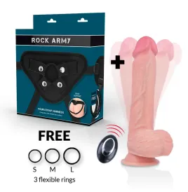 ROCKARMY - HARNESS LIQUID SILICONE VIBRATOR PREMIUM APACHE REMOTE CONTROL 20.5 CM -O- 4.62 CM
