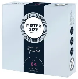 MISTER SIZE - PRÉSERVATIFS TAILLE XXL 64 MM (36 UNITÉS)