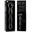 NEBULA SERIES BY IBIZA - MODEL 13 DILDO BOROSILICATE GLASS CLEAR 18 CM -O- 3.5 CM