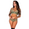 LIVCO CORSETTI FASHION - PINE LC 90667 SOUTIEN-GORGE CULOTTE KAKI