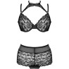 LIVCO CORSETTI FASHION - LINERA FOR THE SENSES COLLECTION SOUTIEN-GORGE CULOTTE NOIR
