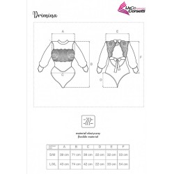 LIVCO CORSETTI FASHION - DRIMINA LC90690 MARINEBLAUER BODY S-M