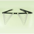 SUBBLIME - CINTURA CON CATENA IN PELLE NERA TAGLIA UNICA SUBBLIME - CINTURA CON CATENA IN PELLE NERA TAGLIA UNICA