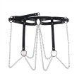 SUBBLIME - LEATHER RING CHAINBELT BLACK ONE SIZE SUBBLIME - LEATHER RING CHAINBELT BLACK ONE SIZE