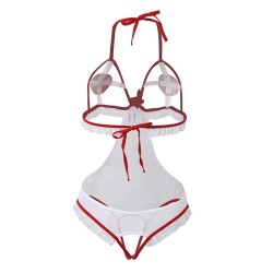SUBBLIME - SEXY CROTCHLESS NURSE COSTUME S-M