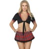 SUBBLIME - SEXY SCHOOLGIRL COSTUME WITH TOP S-M