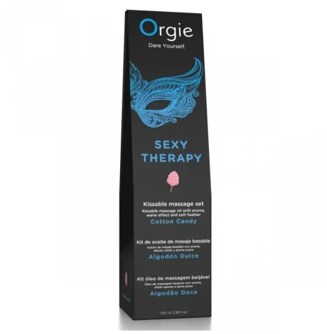 ORGIE - MASSAGGIO LABBRA, ZUCCHERO FILATO, SET DA MASSAGGIO BACIABILE 100 ML