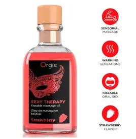ORGIE - LIPS MASSAGE STRAWBERRY KISSABLE MASSAGE SET 100 ML