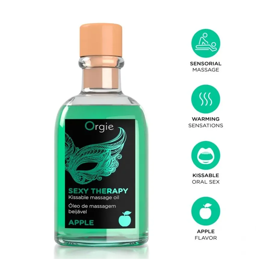 ORGIE - COFFRET DE MASSAGE POUR LES LÈVRES APPLE KISSABLE 100 ML