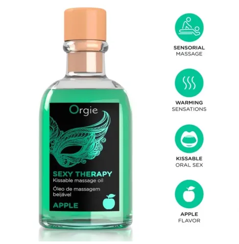 ORGIE - LIPS MASSAGE APPLE KISSABLE MASSAGE SET 100 ML