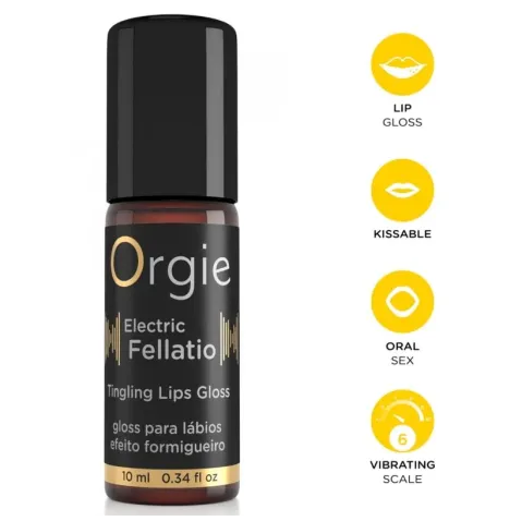 ORGIE - ELECTRIC FELLATIO VIBRATING TINGLING LIP GLOSS 10 ML