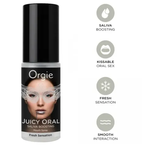 ORGIE - SPRAY ORALE SUCCOSO PER STIMOLARE LA SALIVA ALLA MENTA 15 ML
